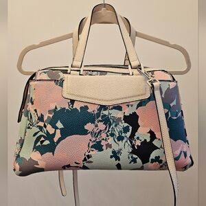 Danielle Nicole Abstract Floral Leather Satchel Purse